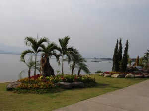 Pho Khun Ngam Muang Monument Phayao in Nordthailand